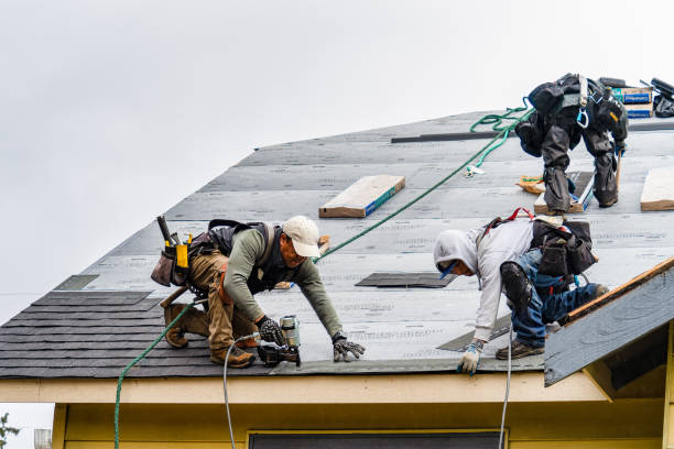 Professional Roofing technician working in Amery, WI